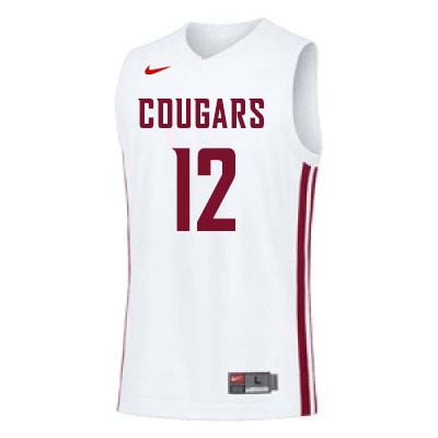 Washington State Cougars #12 Steven Shpreyregin College Basketball Jerseys Sale-White
